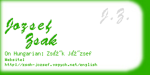 jozsef zsak business card